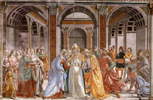 GHIRLANDAIO, Domenico Marriage of Mary oil painting picture